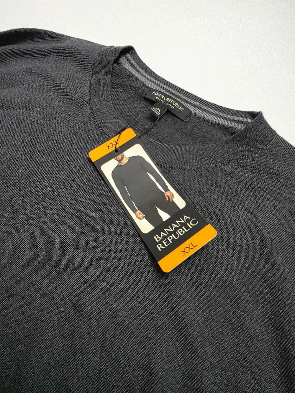 Banana Republic Men's Crewneck Sweater - Charcoal NWT